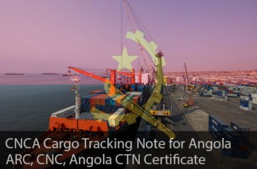 Angola CNCA and ARC Certificate : Cargo Tracking Note Certificates
